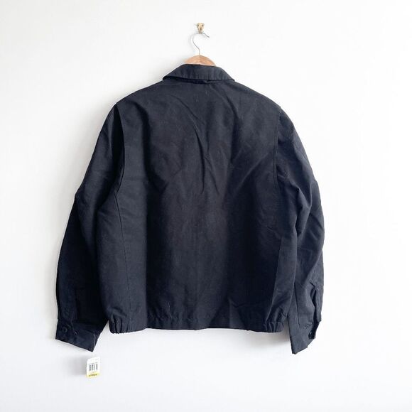 NWT Greg Norman for Tasso Elba Mens Golf Windwear Jacket Full Zip Black Medium - Picture 2 of 6